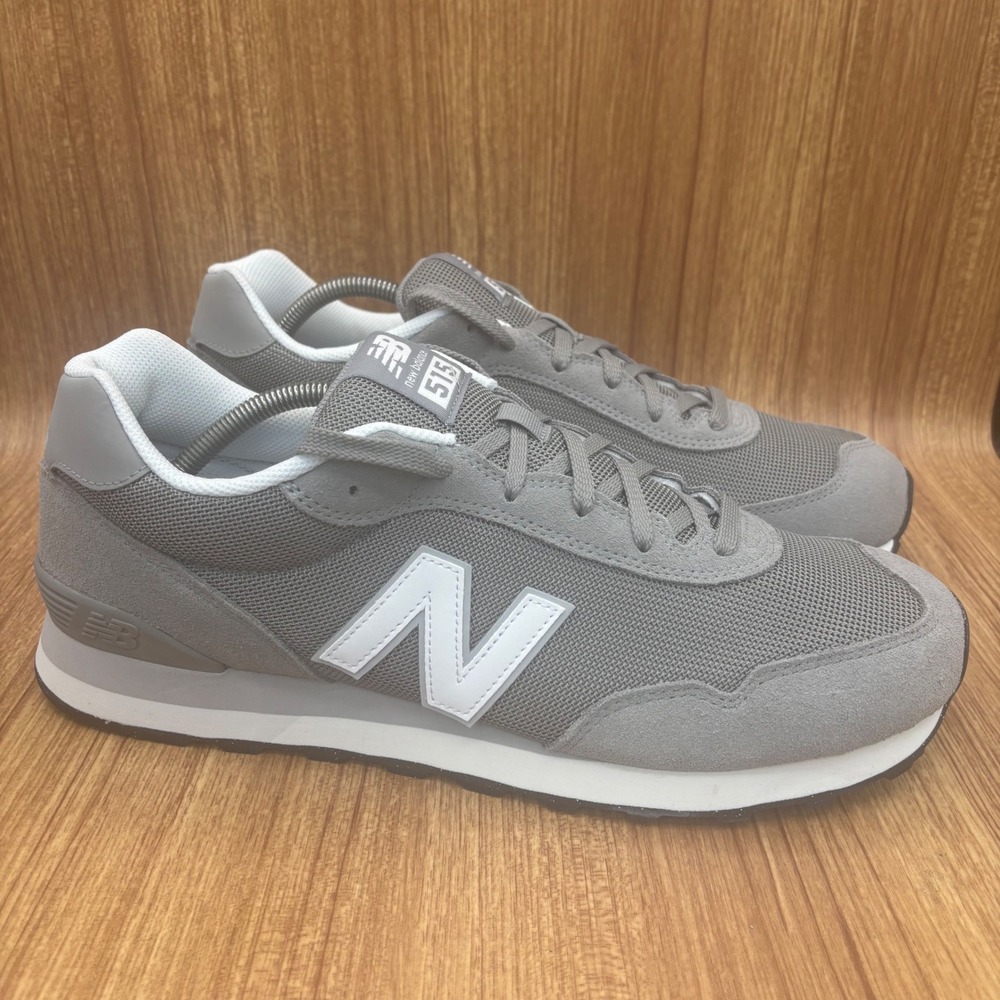 New Balance 515 Sneaker Mens 13 Grey White ML515GRY Classics Running Shoe New